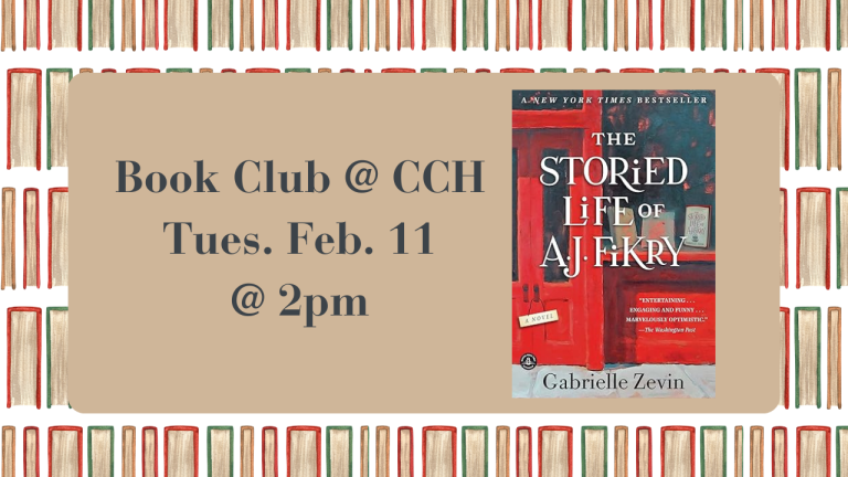 Book Club at Charlotte Court House February 11 at 2pm The Storied Life of A.J. Fikry