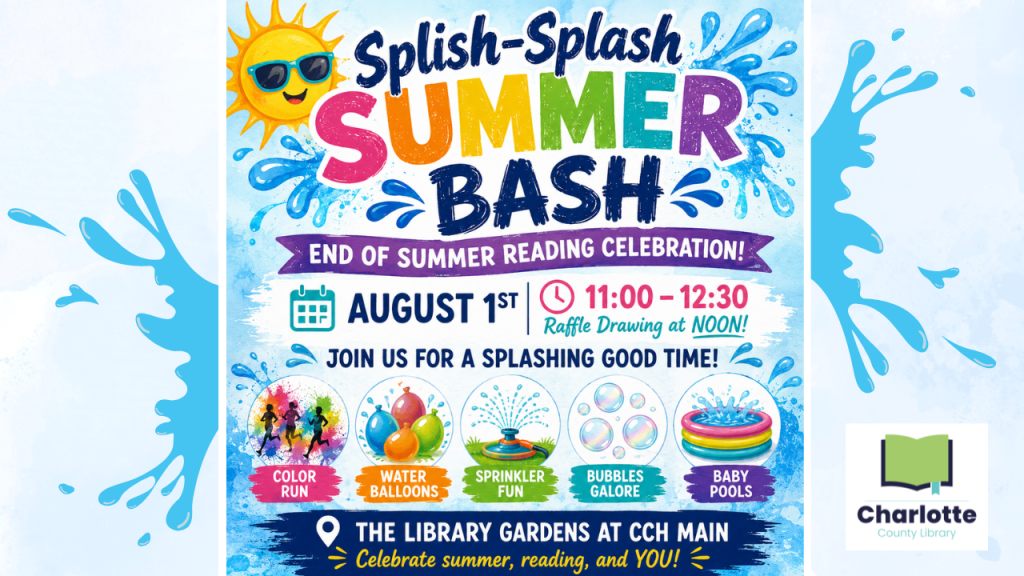 Information about the library's end of the Summer Reading Program event.