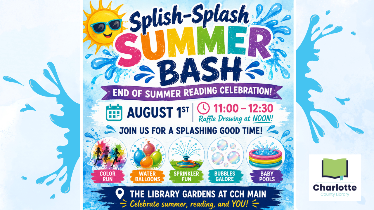 Information about the library's end of the Summer Reading Program event.